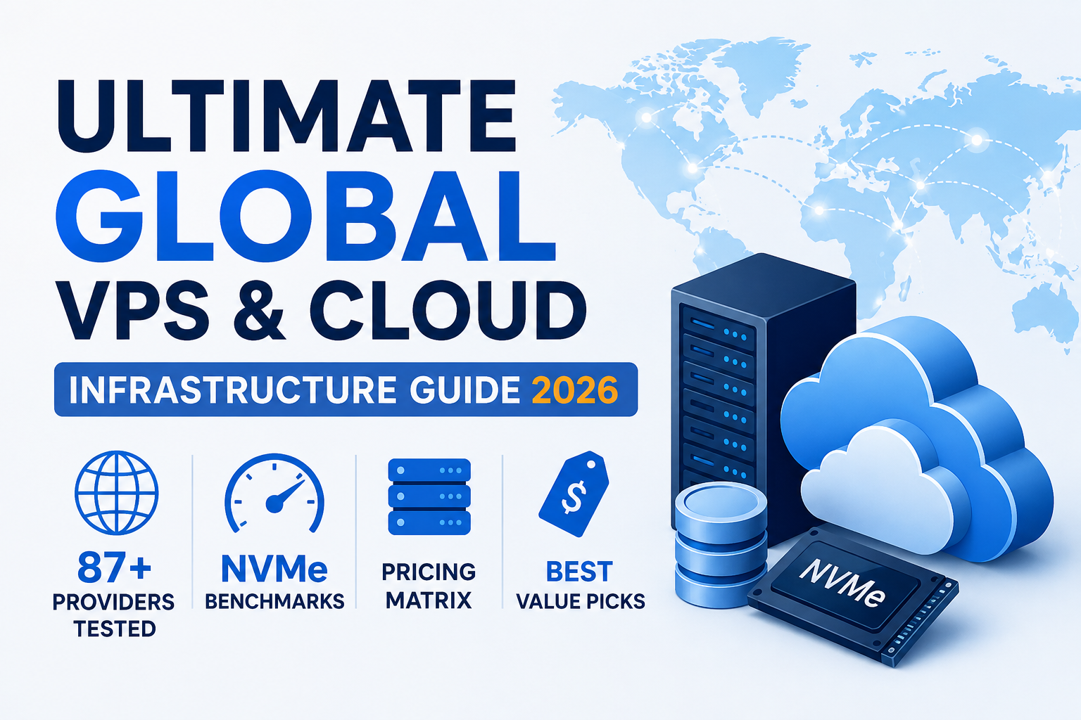 Ultimate Global VPS & Cloud Infrastructure Guide 2026: 87+ Providers Tested, NVMe Benchmarks & Pricing Matrix
